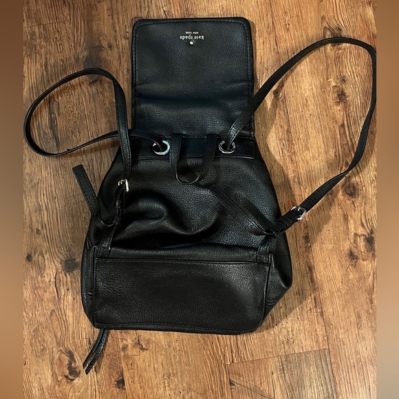 Kate Spade Black Leather Back Pack - Picture 4 of 7